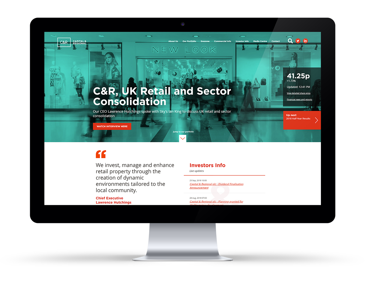 C&R website refresh design